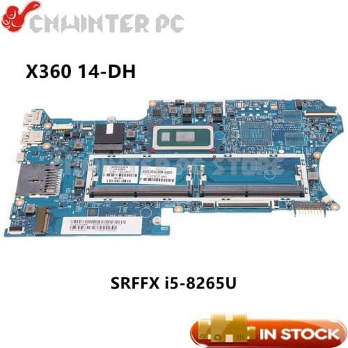 NOKOTION For HP X360 14-DH 14M-DH0001DX Motherboard L51133-001 L51133-601 L52932-001 18742-1 448.0GG03.0011 SRFFX i5-8265U CPU