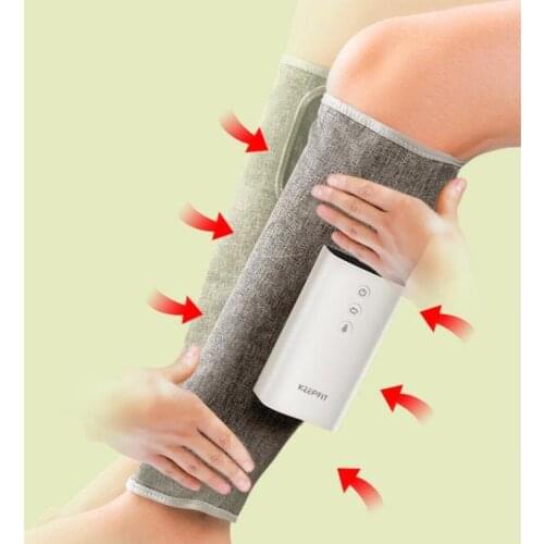 2021 NEW Wireless Air Compression Leg Massager Rechargeable Completely Wrapped Relieve Calf Muscle Fatigue Massage Relaxation