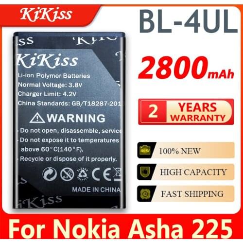 NEW BL-4UL 4UL Li-ion Mobile Phone Battery For NOKIA Asha 225 Asha225 2800mAh Batterie Bateria