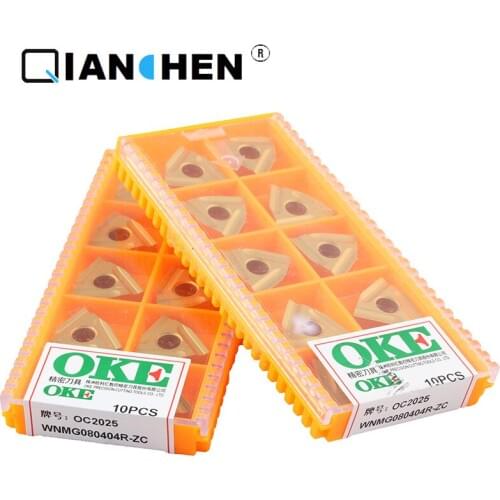 Original quality OKE 10pcs/lot high precision high performance high strength CNC WNMG080404R-ZC OC2025 industry carbide inserts