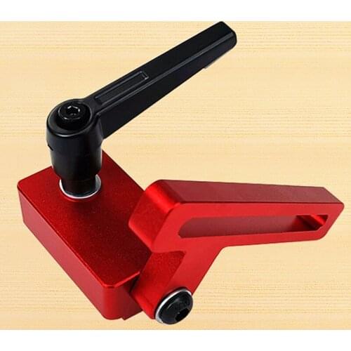 Woodworking Chute Backing Connector T-Track Slot Miter Gauge Machinery Part Module Track Stop Locator Rail Retainer