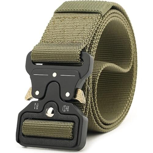 125*45mm Tactical Belt Men Adjustable Heavy Duty Military Tactical Combat Waist Belts Thicken Alloy Buckle Hunting Accessories