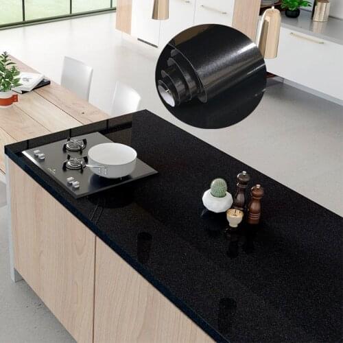 Self-adhesive Wallpaper Waterproof DIY Furniture Decoration Wallpaper Sticker PVC Film Kitchen Cabinet Home Decor Wall Sticker