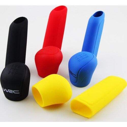 Silicone Black Automobile DSG Gear Shift Knob Protector Car Handbrake Handle Cover Case for Ford Focus