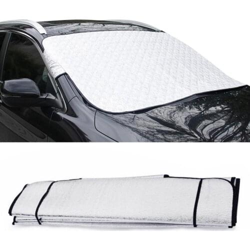 Car Windshield Snow Cover Car Front Window Sunshade Cover Auto Sun Protection Anti-icing Sun Block Shade For Car SUV 150 X 70cm