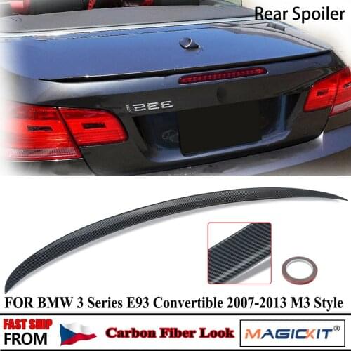 MagicKit FOR BMW 3 SERIES E93 COUPE M3 STYLE REAR TRUNK LIP BOOT SPOILER CARBON LOOK 07