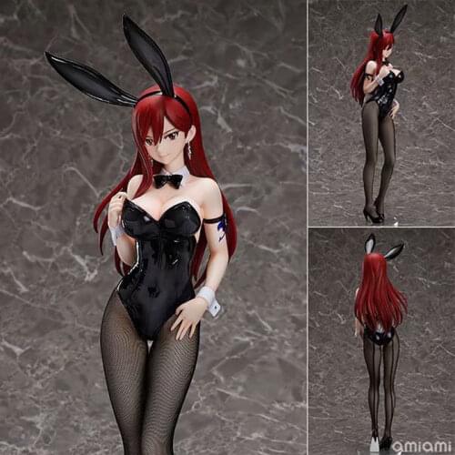 Freeing Fairy Tail Erza Scarlet Bunny Girl Anime Figure Sexy Girl PVC Action Figure Toys Collection Model Doll Gift