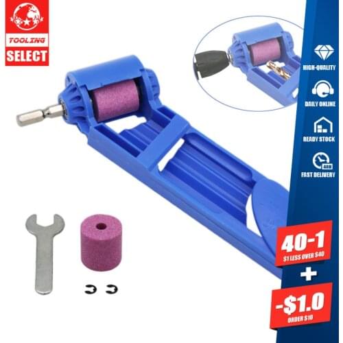 1set Corundum Grinding Wheel Drill Bit Sharpener Titanium Drill Portable Drill Bit Powered Tool Parts