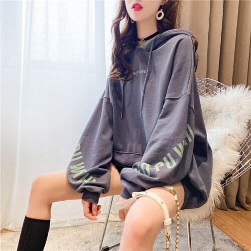 Spring And Autumn College Style Loose Lazy Wind HoodieWomen Ins Super Fire All-match Hooded Top To Wear Outside