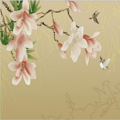 Wellyu Custom large - scale murals Mabi magnolia flowers rich murals backdrop wallpaper papel de parede para quarto