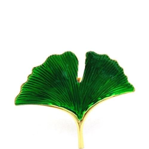 12 / PCS NEW Green gingko leaf Napkin Ring Hotel napkin ornament napkin buckle napkin ring factory direct sales free shipping