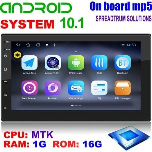 2 Din Android 10.1 Car Radio Multimedia Video Player Double Stereo GPS Bluetooth-compatible Player AUX Auto Stereo 7 inch