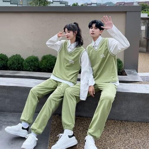 【 6036】The new Korean loose suit for autumn 2021 couples clothes couples clothing