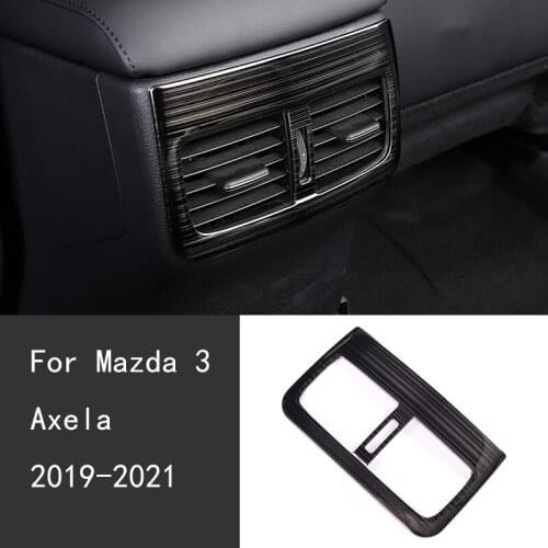 Car Rear Exhaust Air Outlet Decorative Frame Interior Cover Trim for Mazda 3 Axela 2020 2021 2019 Car Accessories