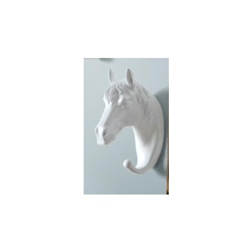 White animal head horse Elephant decorative coat hat hook wall decoration resin zebra home deer head cculpture statue