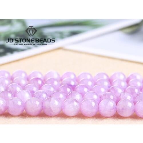 Natural Kunzite Beads Gemstone Size 6/8/10MM High Quality Fine Faceted Purple Morgan 3A 5A Stone Accessory For Jewelry Making
