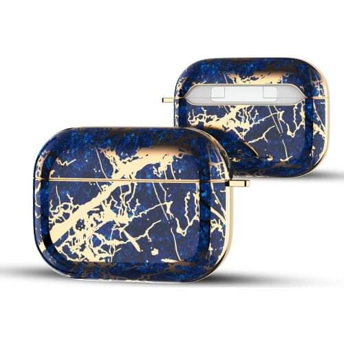 Case for Apple AirPods Pro Luxury Marble Earphone Air Pods Protector Cover Accessories with Keychain for AirPodsPro Cases