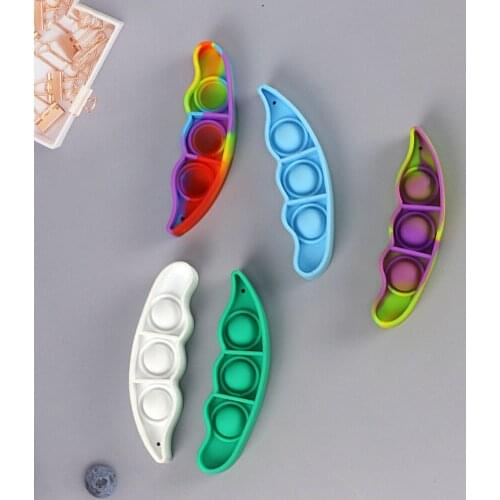 Kids Pea Pods Finger Bubble Push Bubble Sensory Toy Anti-stress Relaxing Autism Toys Soft Squishy Bubble Anti-Stress Game#22