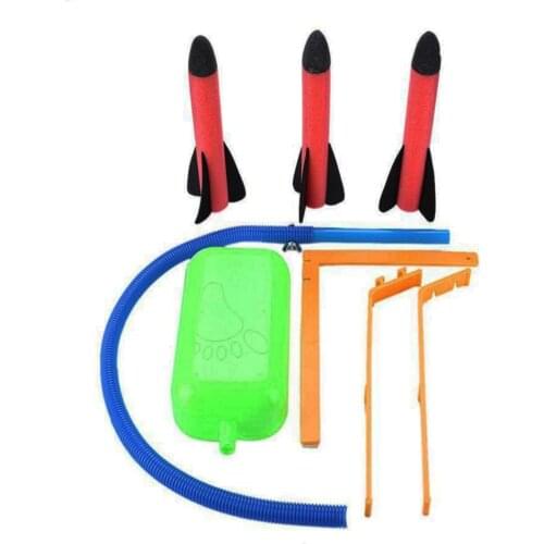 Childrens Foot Stomps &Launch Action Rocket Launcher Pressure Air Outdoor Science Educational Toy Multiplayer Outdoor Game
