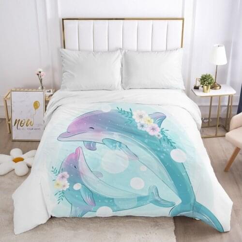 Cartoon Childrens Duvet cover Quilt/Blanket/Comfortable Case Bedding for kids baby boy girls 140x200 for Home Car purple