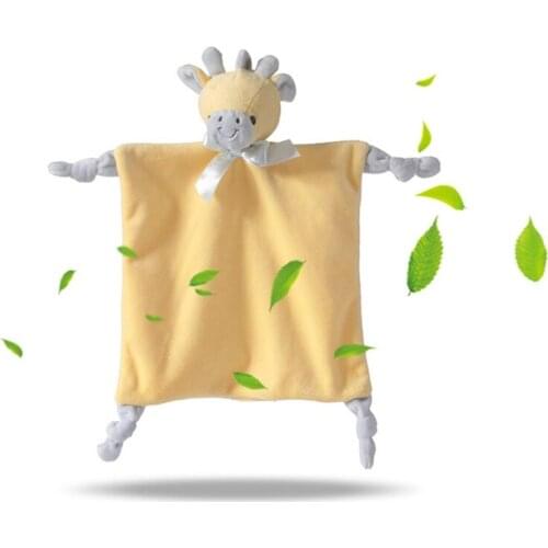 P31B Baby Soother Appease Towel Cute Animal Doll Teether Soother Bib Saliva Towel Infants Comfort Sleeping Cuddling Toys