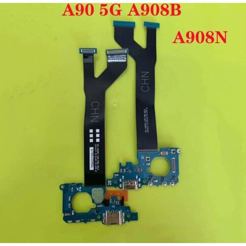 For Samsung Galaxy A90 5G A908B A908N Original NEW USB Charging Port Cable Connector Dock Flex Cable Replacement
