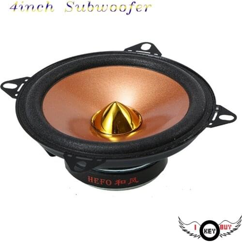 I Key Buy 1PC 4-inch 12V full-range car audio modified car-specific subwoofer Automobile Automotive Vehicle audio speakers