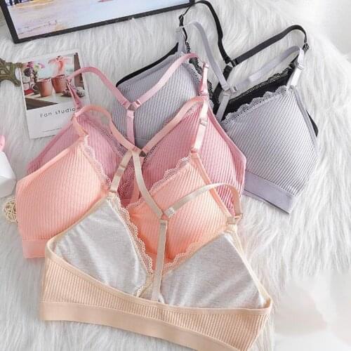 Candy Color Bodysuit Underwear For Women Cotton Active Seamless Push Up Coast Lace Bra Padded Lingerie Bralette Plus Large Size