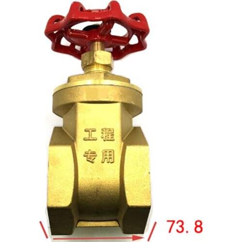 Brass Gate Valve DN65 2-1/2" BSPP Female 16Bar Working Pressure Port Size 52.5mm