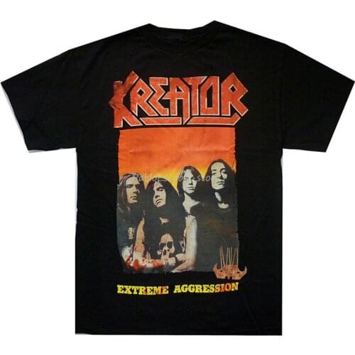 Kreator Extreme Aggression Shirt S-Xl T-Shirt Thrash Metal Band Tshirt Big Tall Tee Shirt men brand tshirt summer top tees
