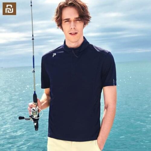 Xiaomi Pelliot outdoor quick-drying t-shirt men and women sports breathable stand-up collar short-sleeved quick-drying clothes