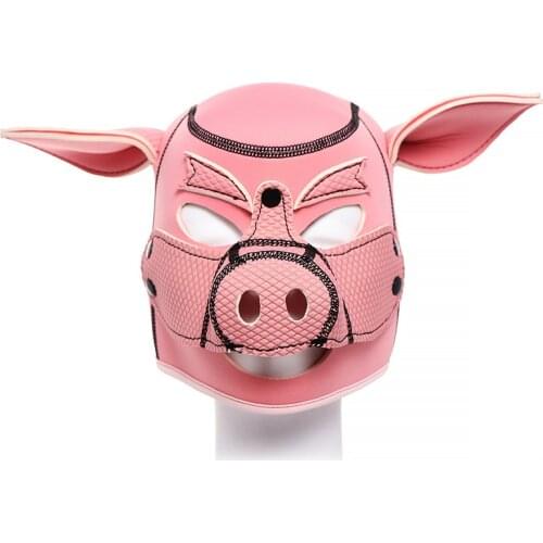 2021New SM Slave hood Sponge filling Pink pig head Bdsm Bondage Pig Erotic Mask Sex product SexIntimacy Goods For Couples