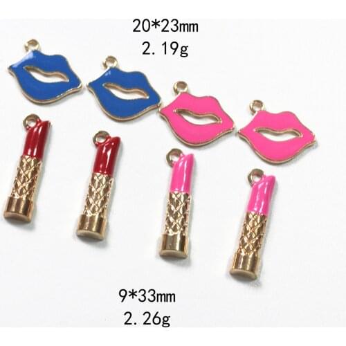 Novelty earrings, Korean earrings, weird jewelry, big lips lipstick dripping oil alloy jewelry accessories earring pendant