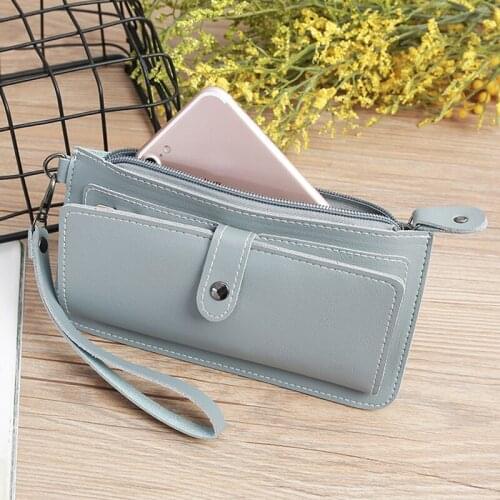 New Arrival Women Fashion Wallet Female PU Leather Magnetic Closure Stylish Wallets Women Clip Coin Pocket For Femme
