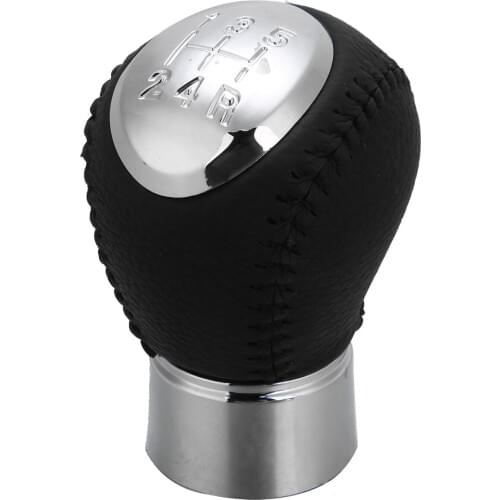 5 Speed Universal Car Leather Gear Stick Shift Knob Lever Shifter Fit For Mazda 3 5 6 323 626 RX-8 P-remavy M-PV