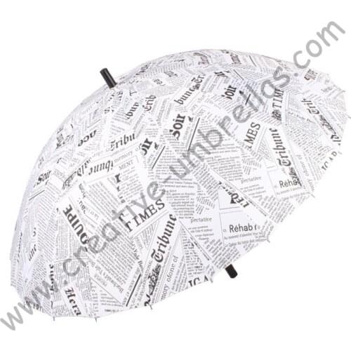 24k umbrellas' ribs,paper print,professional making umbrellas,straight umbrellas.14mm metal shaft and fluted metal ribs