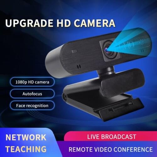 Webcam HD 1080P Computer PC Desktops Autofocus WebCamera With Microphone Cameras for Live Video Conference Work Blogger Youtube
