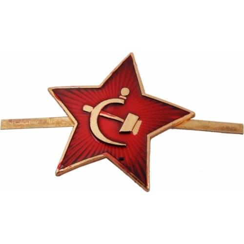 USSR SOVIET UNION MILITARY GARRISON CAP BADGE COCKADE