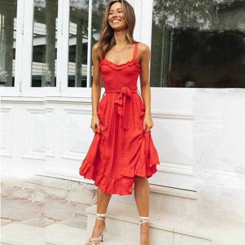 Yojoceli Red Summer Dresses