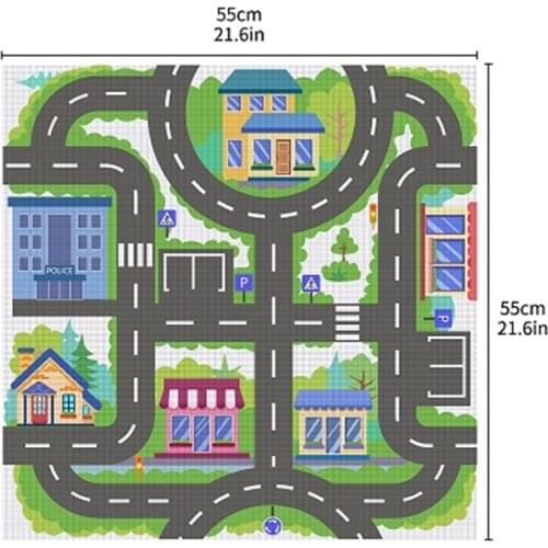 Funny Funlife Table Sticker City Traffic Lack Table Wall Art Furniture Removable Easy to Clean Peel Stick Waterproof Wallpaper