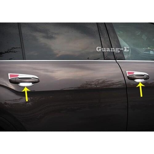 For VW Volkswagen Teramont Atlas 2017 2018 2019 2020 Car Cover Protection Trims ABS Chrome External Bowl Stick Lamp Frame