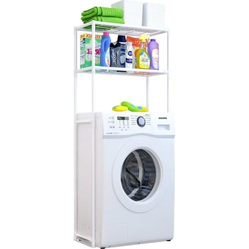 Bathroom washing machine shelf Bathroom toilet rack toilet finishing rack floor storage shelf