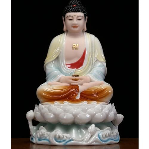 2021 High grade Buddha statue Buddhism Sakyamuni Amitabha Efficacious protection HOME shrine altar FENG SHUI statue