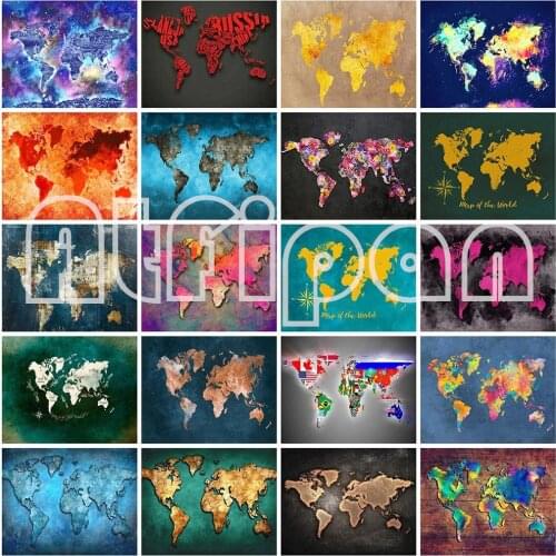 5D Diy Diamond Embroidery World Map Cross Stitch Kit 3D Full Square Diamond Painting Landscape Sale Handicraft Home Decor
