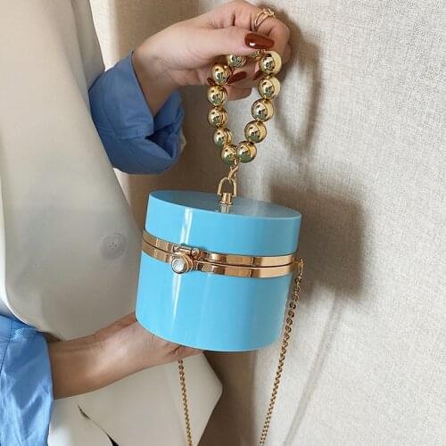 Acrylic Mini Crossbody Tote Box Bag 2021 Fashion Women Designer Handbags Female Chain Shoulder Messenger Bag Luxury Women Clutch