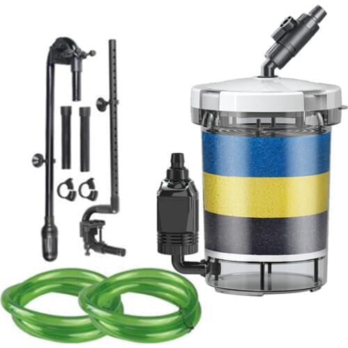 SUNSUN Aquarium Filter White HW604B/Transparent EW604B/Applicable to 150 Liter - 300 L Aquarium 220V/50HZ Flow 800L/H