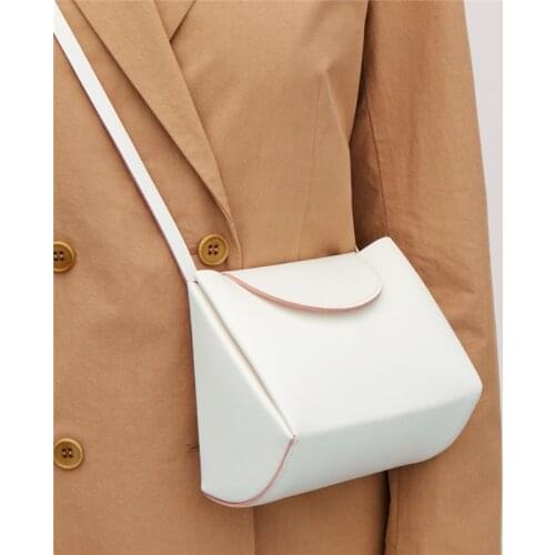 BENVICHED Ladies' pu bag 2021 spring Geometric shape fashion casual black Inclined single shoulder bag small square bag c331