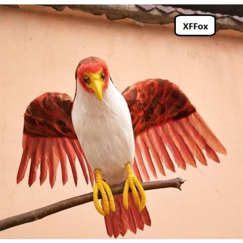 Big real life eagle bird model foam&feather wings simulation bird doll gift about 30x50cm xf0783