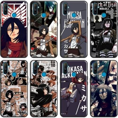 Mikasa Ackerman Attack On Titan Soft For OnePlus 8T 7T Nord 7 8 Pro Case For OPPO Realme GT 6 7 X2 X7 Pro XT C15 C11 C3 Cover