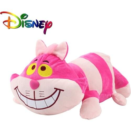 Disney Alice In Wonderland Cheshire Cat Plush Toy Wonderful Cat Doll Pink Kitten Doll Animation Plush Pillow Toy For Children
